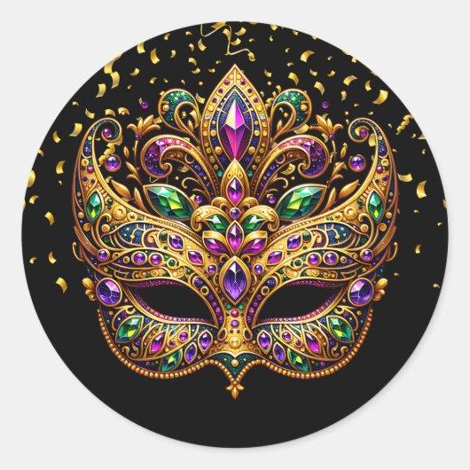 Mardi Gras Sticker (Voorkant)