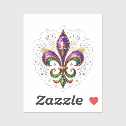 Mardi Gras Sticker (Vel)