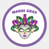 Mardi Gras Sticker (Voorkant)