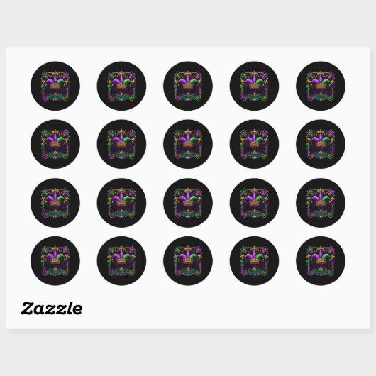 Mardi Gras Sticker (Vel)