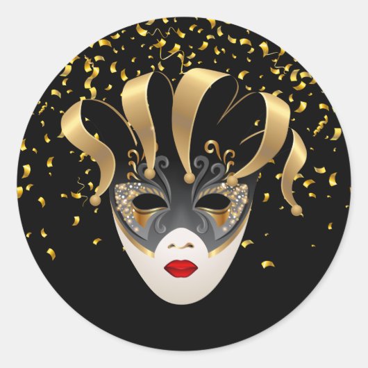 Mardi Gras Sticker (Voorkant)