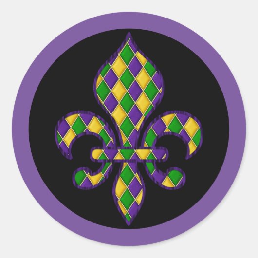 Mardi Gras Sticker (Voorkant)
