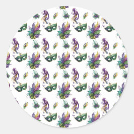 Mardi Gras Sticker