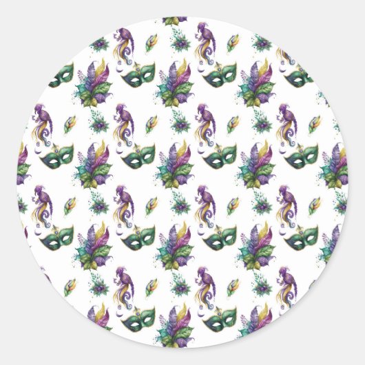 Mardi Gras Sticker (Voorkant)