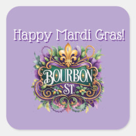 Mardi Gras Sticker