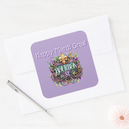 Mardi Gras Sticker (Envelop)