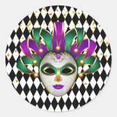 Mardi Gras Sticker (Voorkant)