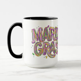 Mardi Gras-sticker – Kleurrijke Carnavalfeest Deca Mok