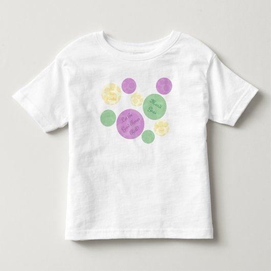 Mardi Gras Stippen Celebration Fun Kinder Shirts (Voorkant)
