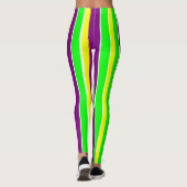Mardi Gras Strepen Leggings (Achterkant)