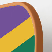 Mardi Gras Stripe Pickleball Paddle (Links Detail)