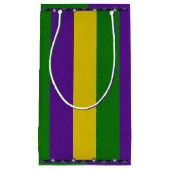 Mardi Gras Striped Pattern Klein Cadeauzakje (Voorkant)