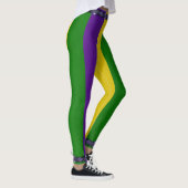 Mardi Gras Striped Pattern Leggings (Rechts)