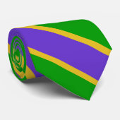 Mardi Gras Striped Stropdas (Opgerold)