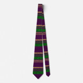 Mardi Gras Striped  Stropdas (Voorkant)