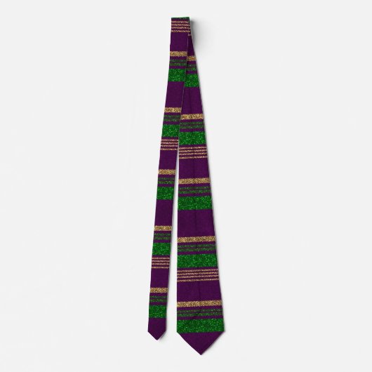 Mardi Gras Striped  Stropdas (Achterkant)