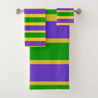 Mardi Gras Stripes Bad Handdoek