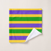 Mardi Gras Stripes Bad Handdoek (Wasdoekje)