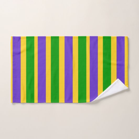 Mardi Gras Stripes Bad Handdoek (Handdoek)