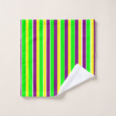 Mardi Gras Stripes Bad Handdoek (Wasdoekje)