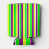 Mardi Gras Stripes Blikjeskoeler (Voorkant)