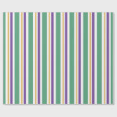 Mardi Gras Stripes Cadeaupapier (Vlak)