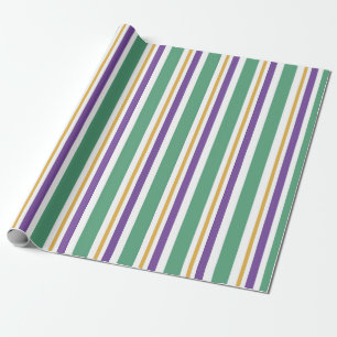 Mardi Gras Stripes Cadeaupapier