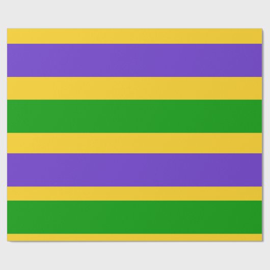 Mardi Gras Stripes Cadeaupapier (Vlak)