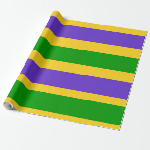 Mardi Gras Stripes Cadeaupapier