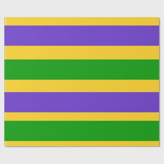 Mardi Gras Stripes Cadeaupapier (Vlak)