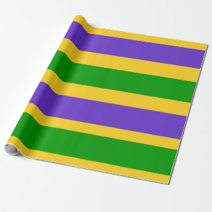 Mardi Gras Stripes Cadeaupapier