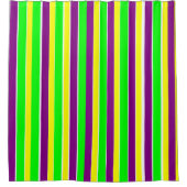 Mardi Gras Stripes Douchegordijn (Voorkant)