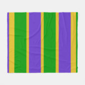 Mardi Gras Stripes Fleece Deken (Voorkant (Horizontaal))