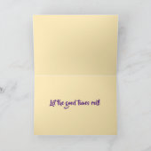 Mardi Gras Stripes & Fleur de Lys Kaart (Binnen)