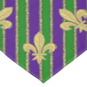 Mardi Gras Stripes & Fleur de Lys Tafelkleed (Gekanteld)