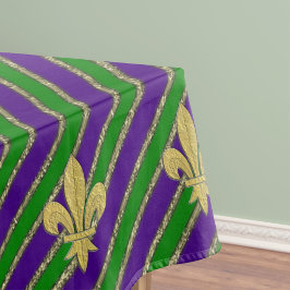 Mardi Gras Stripes & Fleur de Lys Tafelkleed