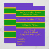 Mardi Gras Stripes Kaart (Voorkant / Achterkant)