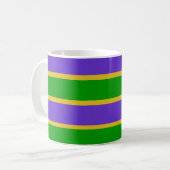 Mardi Gras Stripes Koffiemok (Voorkant links)