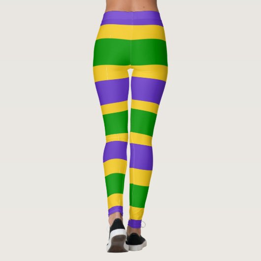 Mardi Gras Stripes leggings (Achterkant)