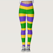 Mardi Gras Stripes leggings (Voorkant)