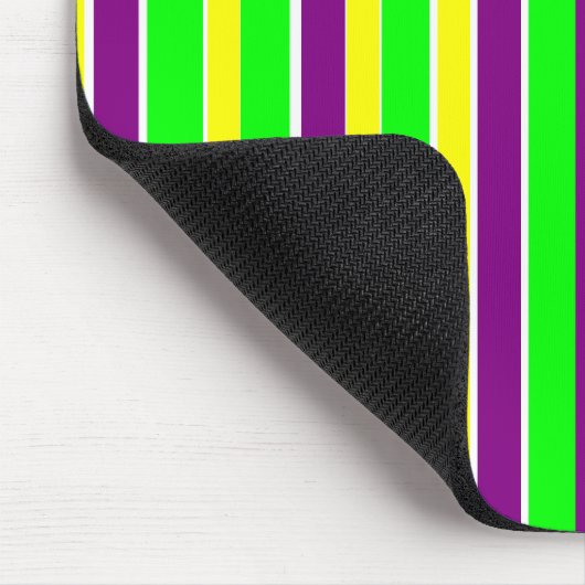 Mardi Gras Stripes Muismat (Hoek)