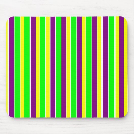 Mardi Gras Stripes Muismat (Voorkant)