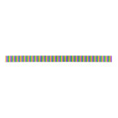 Mardi Gras Stripes Pattern Paars Green Yellow Satijnen Lint (Voorkant)