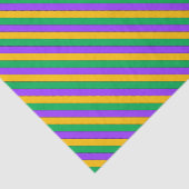 Mardi Gras Stripes Pattern Paars Green Yellow Tissuepapier (Detail)
