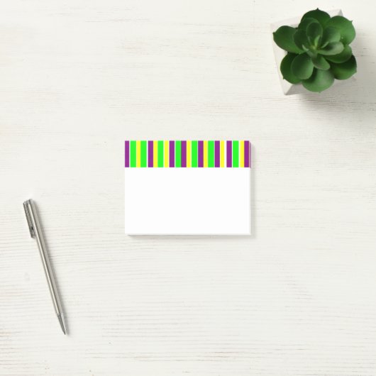 Mardi Gras Stripes Post-it® Notes (Kantoor)