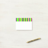 Mardi Gras Stripes Post-it® Notes (Op bureau)