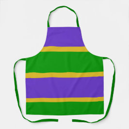 Mardi Gras Stripes Schort
