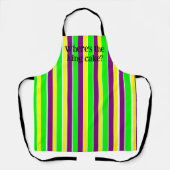 Mardi Gras Stripes Schort (Voorkant)