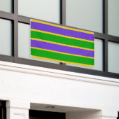Mardi Gras Stripes Spandoek (Buitenkant Gebouw)