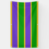 Mardi Gras Stripes Spandoek (Verticaal)